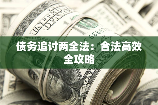武汉债务追讨两全法：合法高效全攻略
