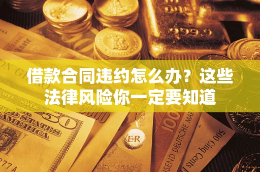 武汉借款合同违约怎么办？这些法律风险你一定要知道
