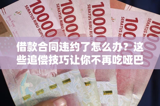 武汉借款合同违约了怎么办？这些追偿技巧让你不再吃哑巴亏