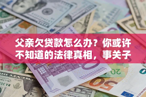 武汉父亲欠贷款怎么办？你或许不知道的法律真相，事关子女未来