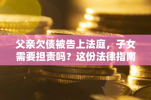 武汉父亲欠债被告上法庭，子女需要担责吗？这份法律指南必须看完