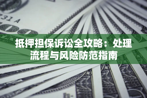 武汉抵押担保诉讼全攻略：处理流程与风险防范指南