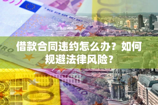 武汉借款合同违约怎么办？如何规避法律风险？